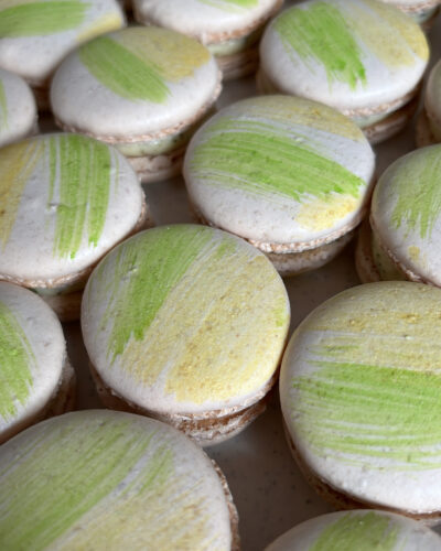 Macarons Citron basilic