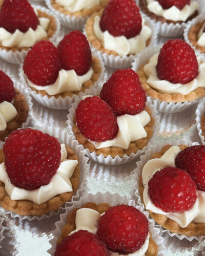 Mini tarte framboise